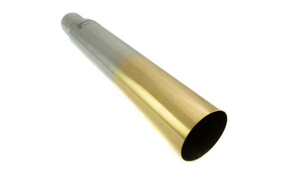 Universal VIP Exhaust Single Gold Straight Tips